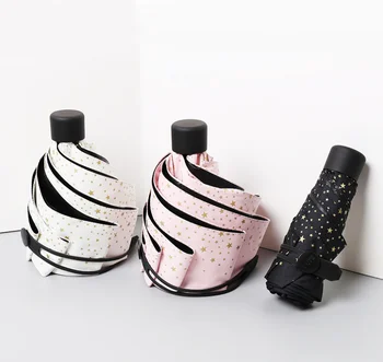 Portable Five Fold Ultra Light Mini Unbrellas For Sun Protection Anti-UV Female Non Automatic Star Pattern Rain Umbrellas LF109
Portable Five Fold Ultra Light Mini Unbrellas For Sun Protection Anti-UV Female Non Automatic Star Pattern Rain Umbrellas LF109