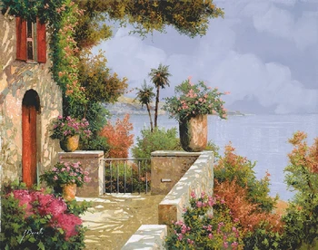 Fine journey memory oil painting picture of travel place spring scenery near the sea good room wall decor art
Fine journey memory oil painting picture of travel place spring scenery near the sea good room wall decor art