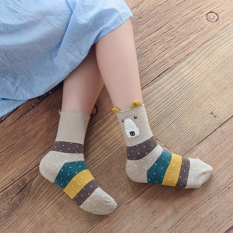 2017 Autumn and Winter Women's Cartoon Bear Striped Dot Pattern Cute Short Socks Random Pattern 1 Pair Wz067
2017 Autumn and Winter Women's Cartoon Bear Striped Dot Pattern Cute Short Socks Random Pattern 1 Pair Wz067