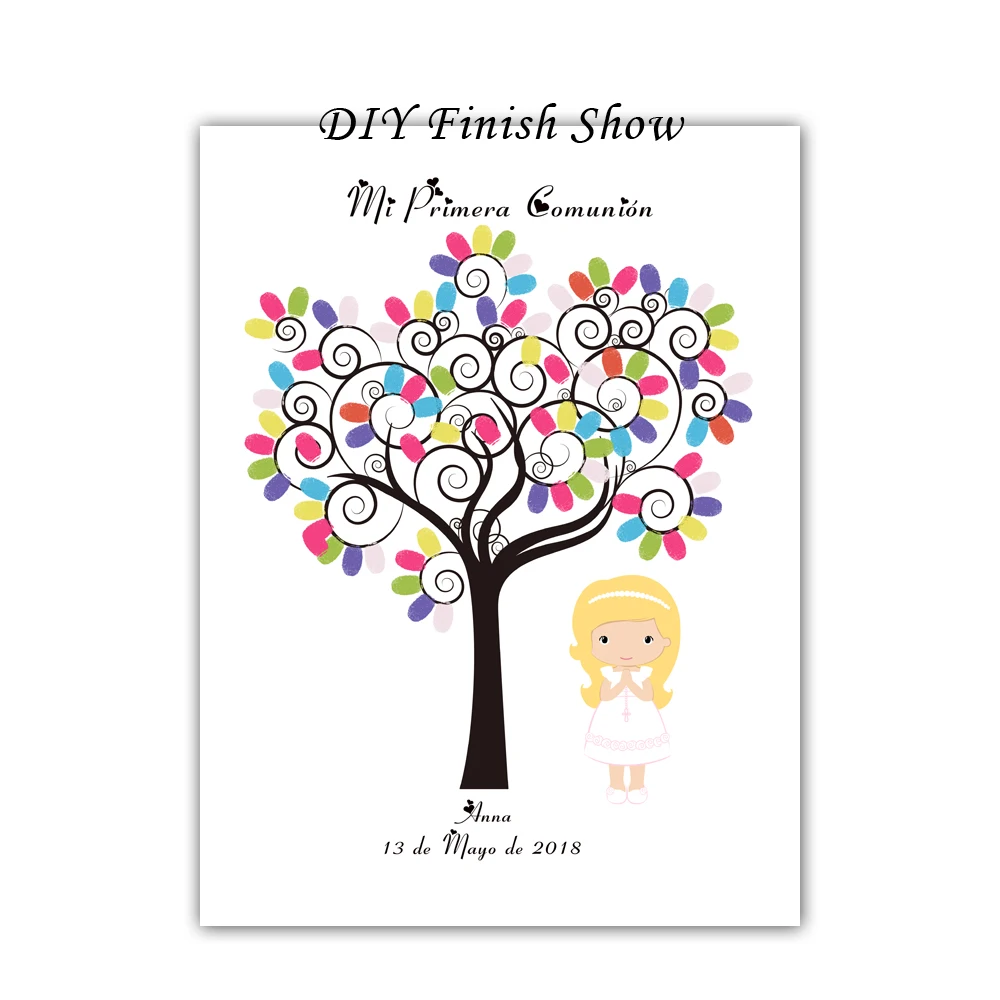 Free-Custom-Name-Date-My-First-Holy-Communion-DIY-Fingerprint-Guest-Sign-Book-Girls-Boys-Baby (3)