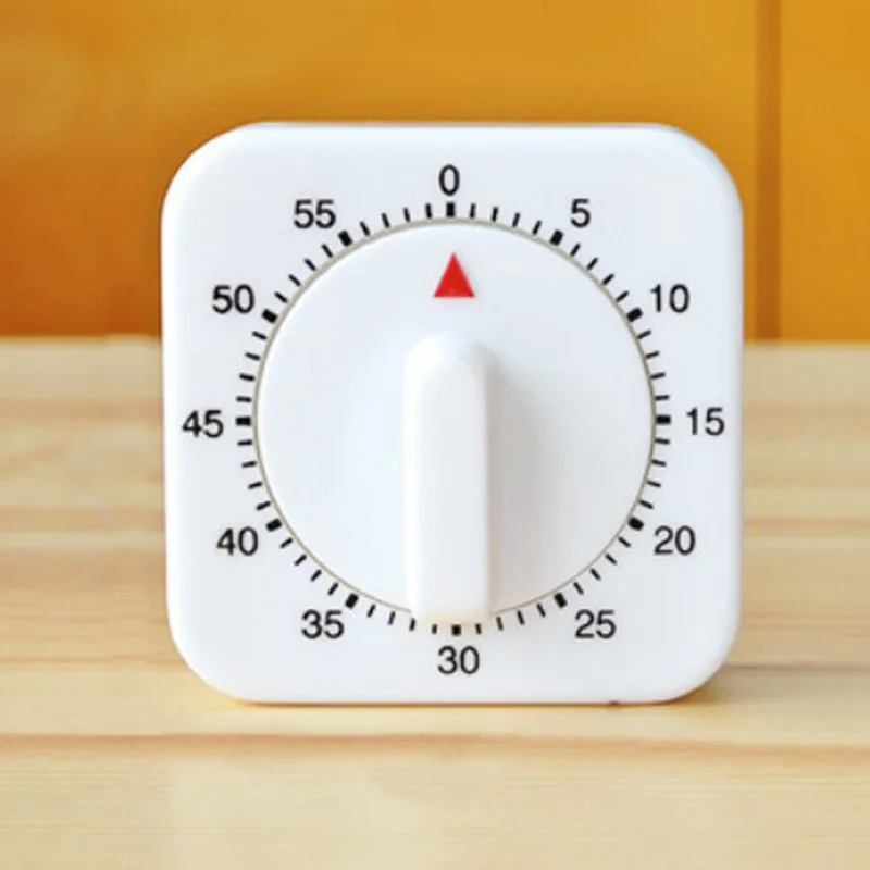 60 Minutes Kitchen Timer Count Down Alarm Reminder White Square Mechanical Timer for Kitchen 899
60 Minutes Kitchen Timer Count Down Alarm Reminder White Square Mechanical Timer for Kitchen 899