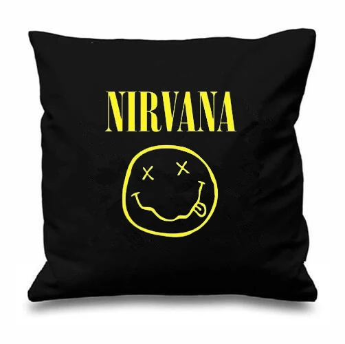 Hot Nirvana Smiley Face Throw Pillow Case Rock Music Nirvana Cushion Cover Decorative Kurt Cobain Rock Band Sofa Pillows Sham 18
Hot Nirvana Smiley Face Throw Pillow Case Rock Music Nirvana Cushion Cover Decorative Kurt Cobain Rock Band Sofa Pillows Sham 18