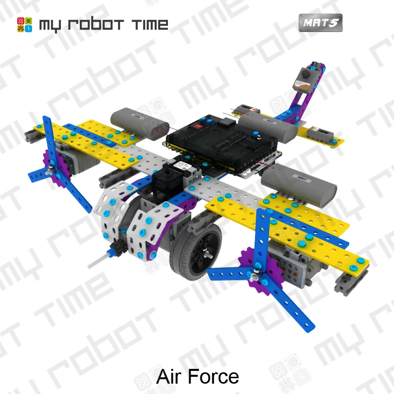 My Robot Time MRT5-2 Kid DIY Programmable Robot Aluminum Block Builder STEM Educational Robot Kit for Robotics Courses Training
My Robot Time MRT5-2 Kid DIY Programmable Robot Aluminum Block Builder STEM Educational Robot Kit for Robotics Courses Training