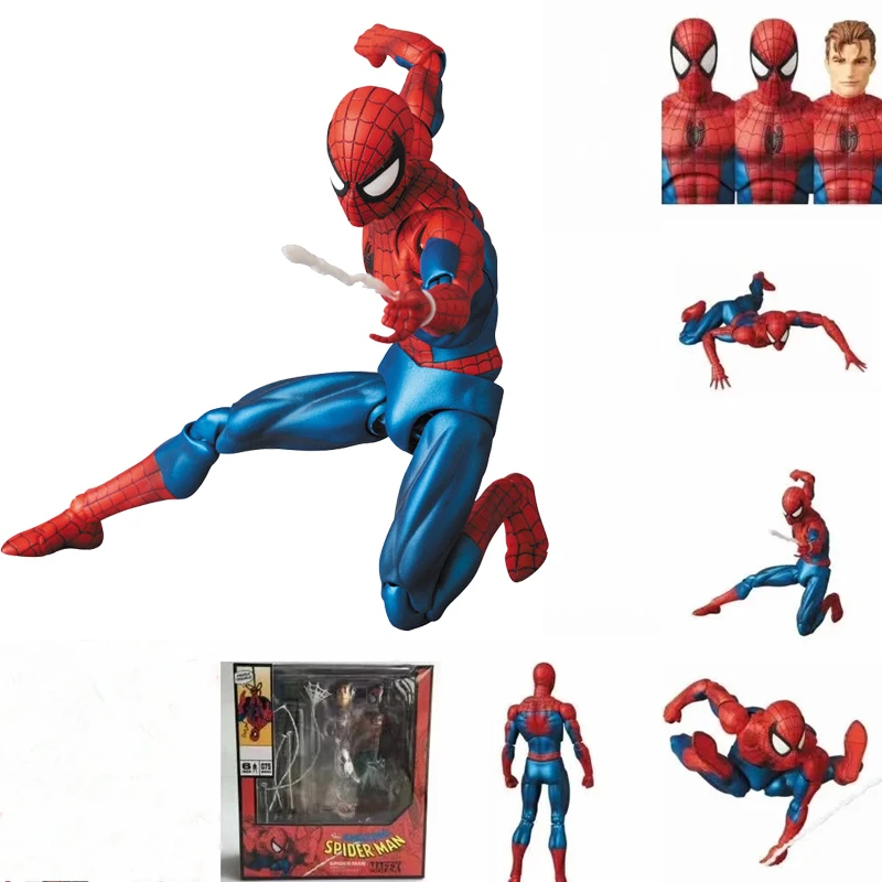 Marvel Mafex 075 Avengers Spiderman MAF075 the Amazing Spider-Man PVC Action Figure Collectible For Kids Toys Gifts Brinquedos
Marvel Mafex 075 Avengers Spiderman MAF075 the Amazing Spider-Man PVC Action Figure Collectible For Kids Toys Gifts Brinquedos