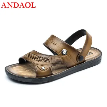ANDAOL men's casual sandals Top Quality Soft Moccasins Outdoor Beach Slippers Luxury Comfortable Non-Slip Business Office shoes
ANDAOL men's casual sandals Top Quality Soft Moccasins Outdoor Beach Slippers Luxury Comfortable Non-Slip Business Office shoes