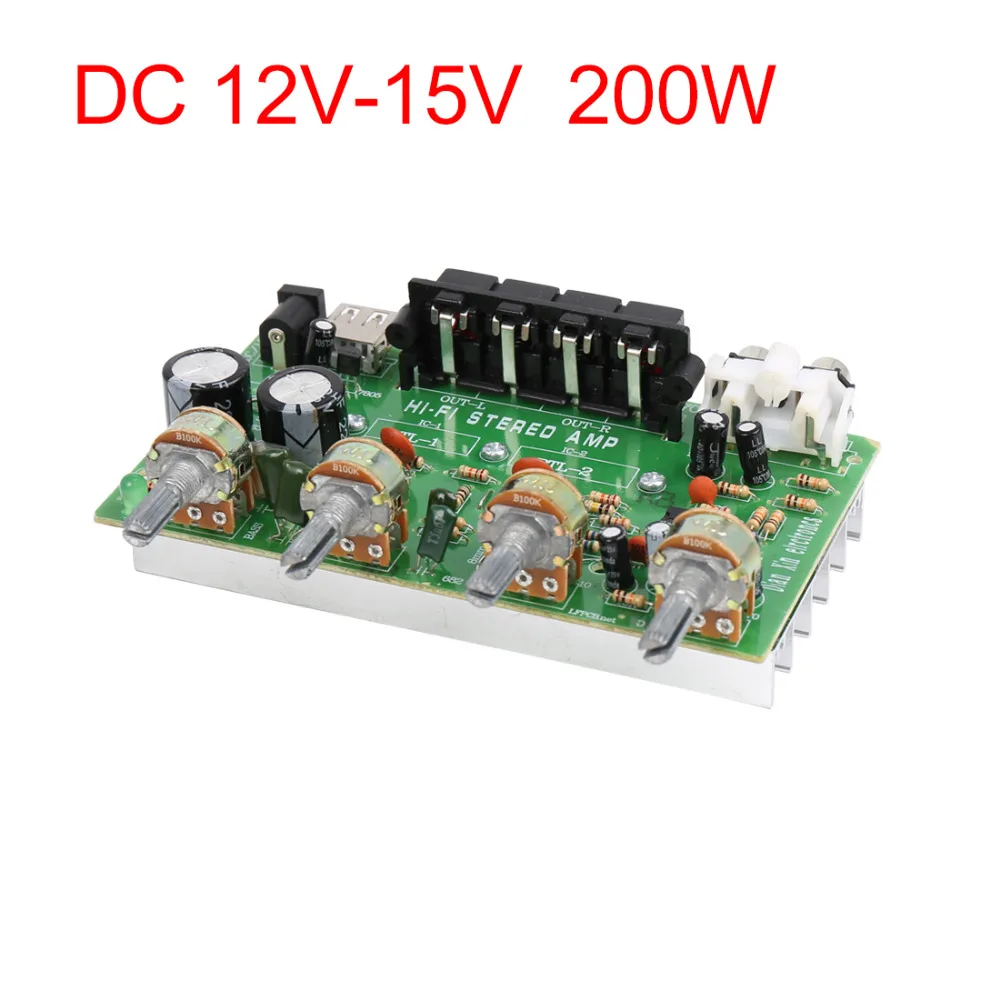 UXCELL DC 12V-15V 200W Hi-Fi Audio Stereo Power Amplifier Board for Motorcycle Car
UXCELL DC 12V-15V 200W Hi-Fi Audio Stereo Power Amplifier Board for Motorcycle Car