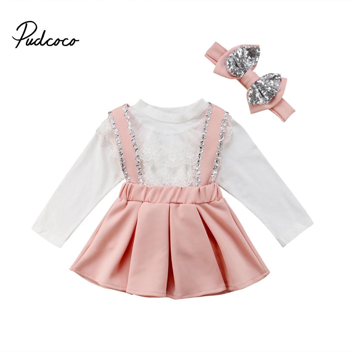 Pudcoco 2018 New Tollder Kid Baby Clothing Girls Lace Tops Sequin Strap Skirt 3Pcs Outfits Set Clothes sweet lovely wild CX
Pudcoco 2018 New Tollder Kid Baby Clothing Girls Lace Tops Sequin Strap Skirt 3Pcs Outfits Set Clothes sweet lovely wild CX