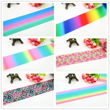 3'' Free shipping gradient color rainbow printed grosgrain ribbon hairbow headwear decoration diy wholesale 75mm S533
3'' Free shipping gradient color rainbow printed grosgrain ribbon hairbow headwear decoration diy wholesale 75mm S533