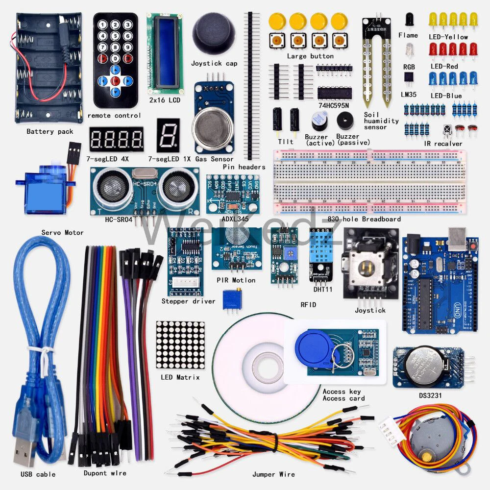 2018 New Promotion Electronic Diy Kit Free Shipping! Weikedz Super Starter Learning Kit(uno R3) For Ar-duino With 1602 Lcd Rfid
2018 New Promotion Electronic Diy Kit Free Shipping! Weikedz Super Starter Learning Kit(uno R3) For Ar-duino With 1602 Lcd Rfid