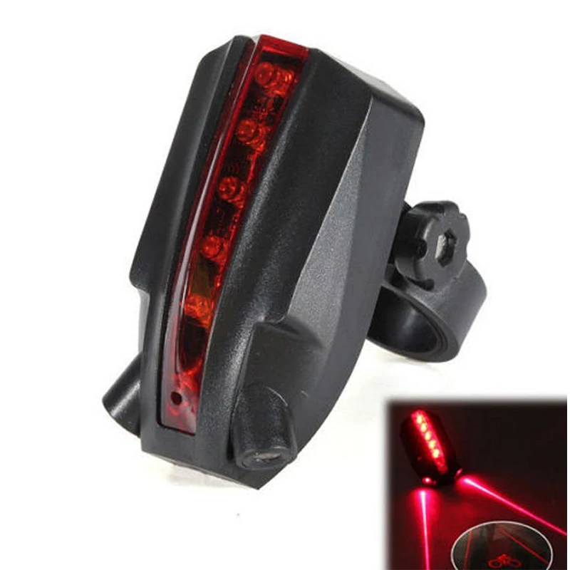 LED Bicycle Bike Light Night 2 Laser+5 LED Rear Bike Bicycle Tail Light Beam "bike logo"Safety Warning Red Rear Lamp Waterproof
LED Bicycle Bike Light Night 2 Laser+5 LED Rear Bike Bicycle Tail Light Beam "bike logo"Safety Warning Red Rear Lamp Waterproof