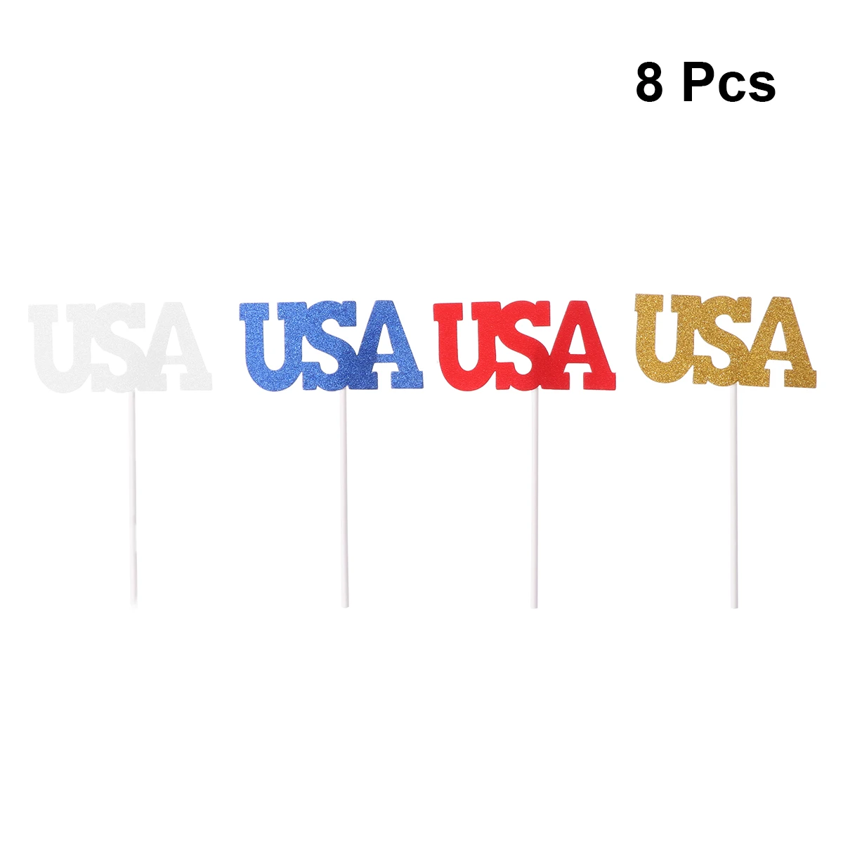8pcs Cake Toppers Exquisite USA Art Word Cake Fruit Cupcake Picks Dessert Table Decorative Supplies Party Decorations Supplies
8pcs Cake Toppers Exquisite USA Art Word Cake Fruit Cupcake Picks Dessert Table Decorative Supplies Party Decorations Supplies
