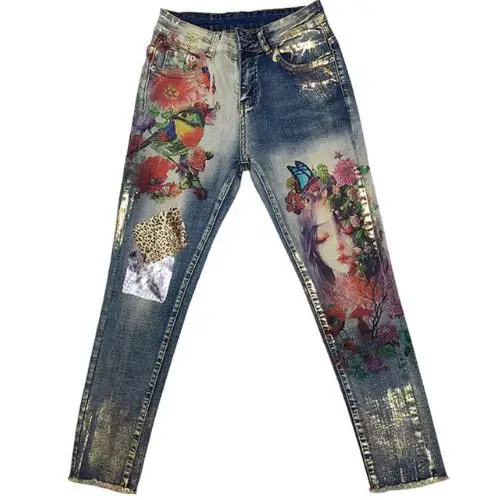plus size 25-32 2019 spring autumn Pencil Stretchy Jeans With 3D Flowers pattern Painted Elegant Denim Women skinny Jeans
plus size 25-32 2019 spring autumn Pencil Stretchy Jeans With 3D Flowers pattern Painted Elegant Denim Women skinny Jeans