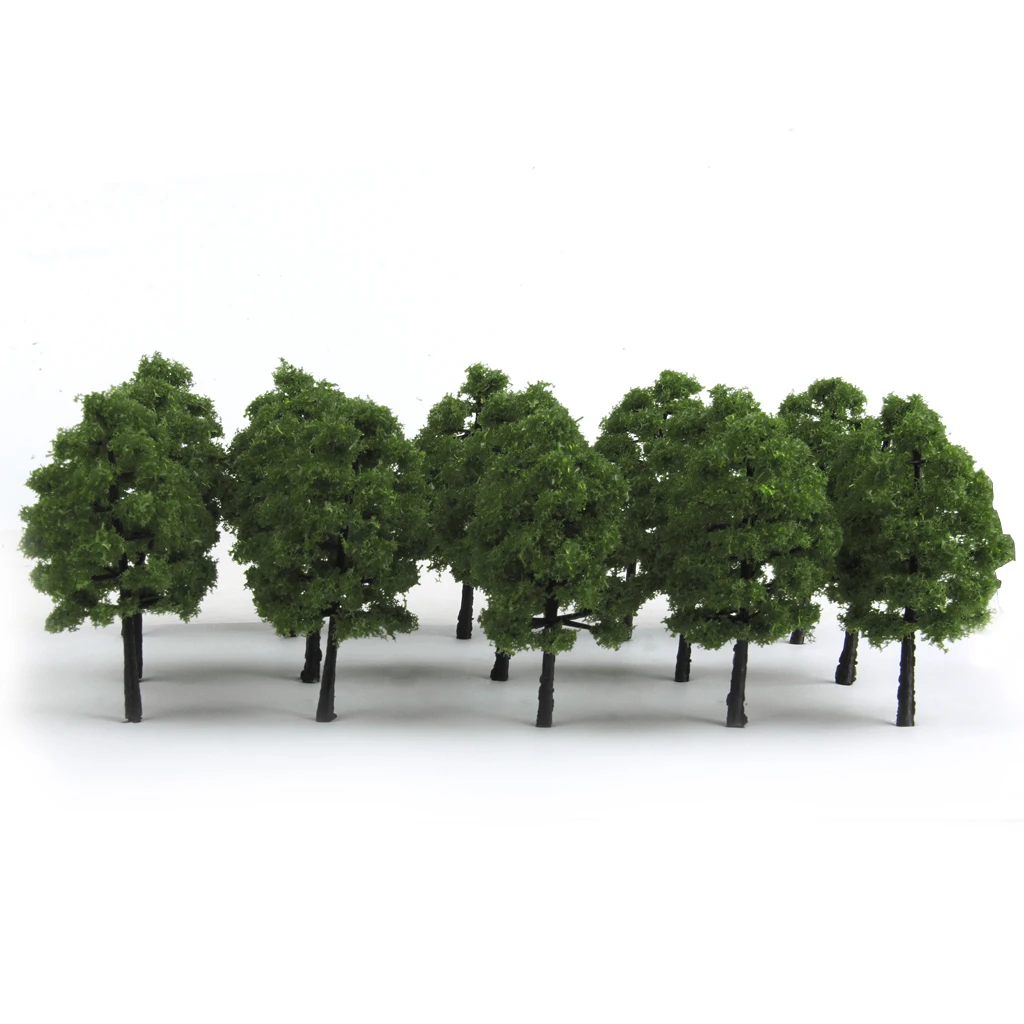 20 Pieces Plastic Model Trees Train Railroad Scenery Layout 1:100 Scale Dark Green Miniature Landscape Accessory 20 Pieces Plastic Model Trees Train Railroad Scenery Layout 1:100 Scale Dark Green Miniature Landscape Accessory