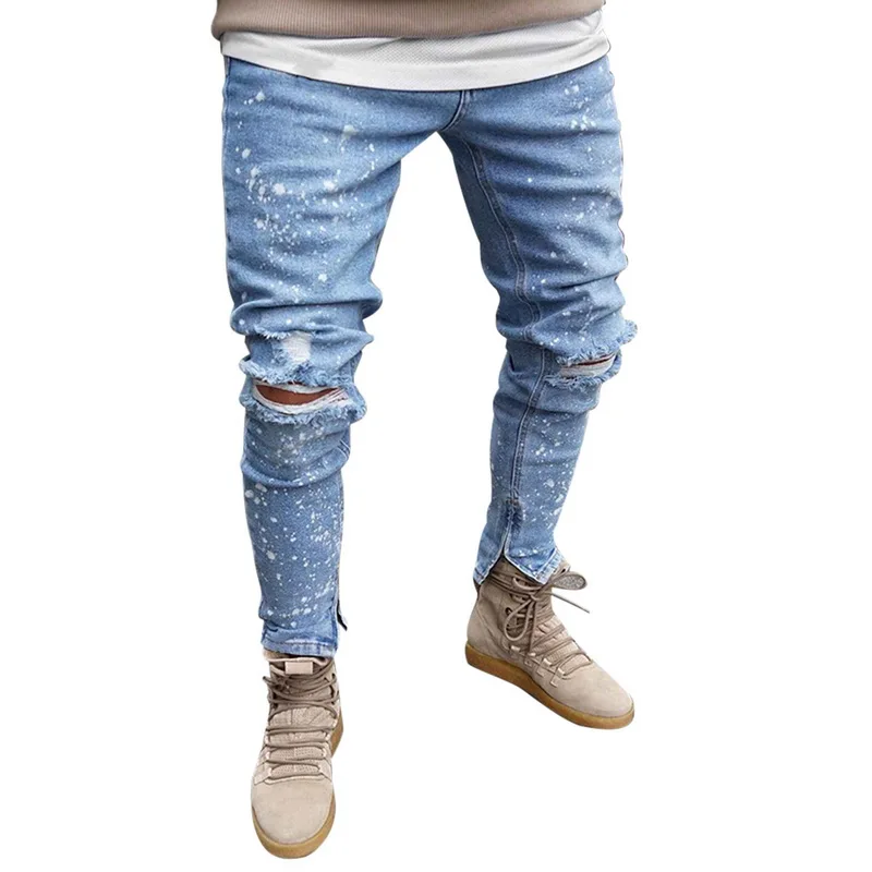 HEFLASHOR Mens Biker Demin Jeans Stretch Destroyed Ripped cowboy pants printed pocket Design Fashion soft Skinny hole Jeans male
HEFLASHOR Mens Biker Demin Jeans Stretch Destroyed Ripped cowboy pants printed pocket Design Fashion soft Skinny hole Jeans male