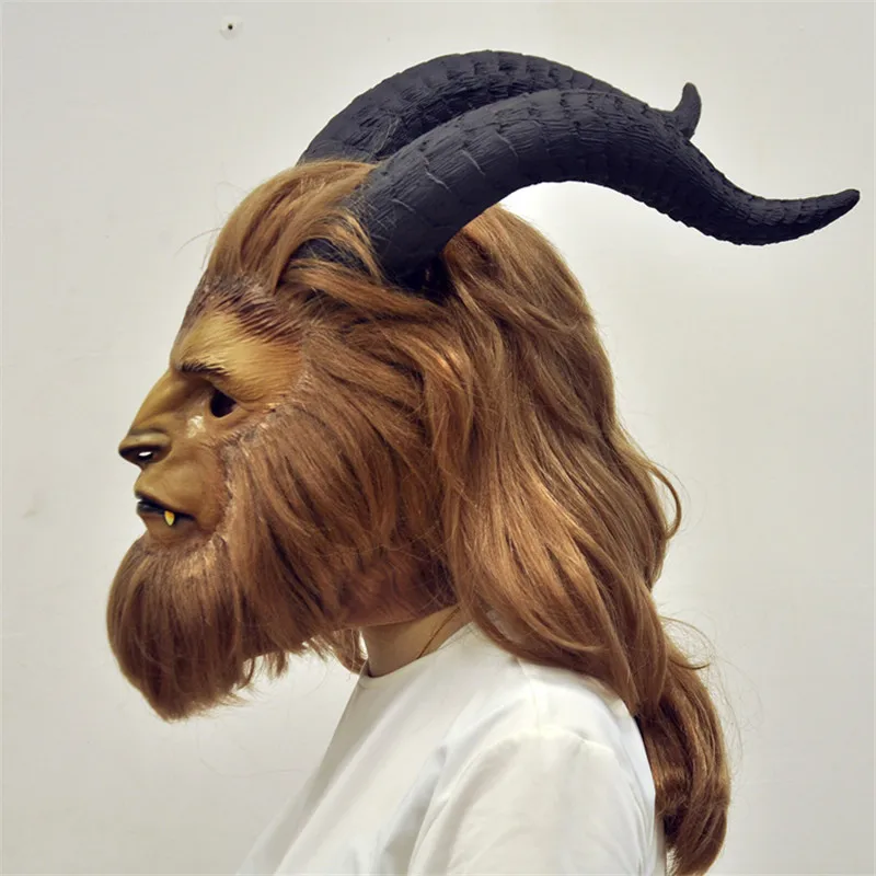 Beauty and the Beast mask Adam Prince Mask Cosplay Horror helmet Latex Lion Helmet custume for Halloween Party
Beauty and the Beast mask Adam Prince Mask Cosplay Horror helmet Latex Lion Helmet custume for Halloween Party