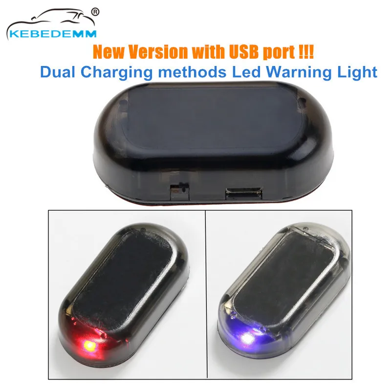 Updating!!! With USB charging port Car Solar Led Warning light flash Storbe Alarm light Anti-theft Blink Simulation Lamp 5V
Updating!!! With USB charging port Car Solar Led Warning light flash Storbe Alarm light Anti-theft Blink Simulation Lamp 5V