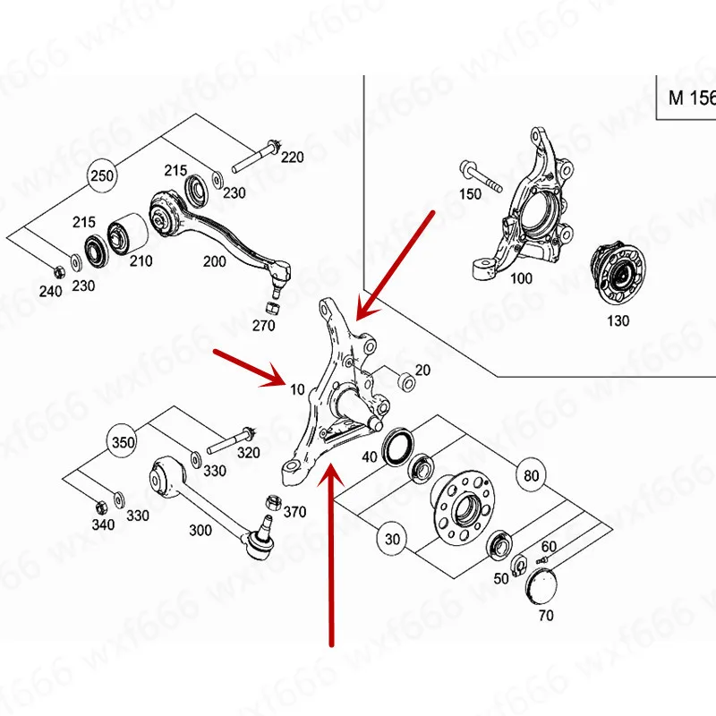 Передняя подвеска SLK200 W203 475 SLK350C160 C200 E350 2011-2014mer ced esb enz гудок поворотный рычаг