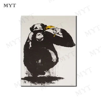 MYT Black Orangutan With Banana Oil Painting Home Decoration Wall Picture Large Canvas Paintings Wall Hot Sale No framed 
MYT Black Orangutan With Banana Oil Painting Home Decoration Wall Picture Large Canvas Paintings Wall Hot Sale No framed