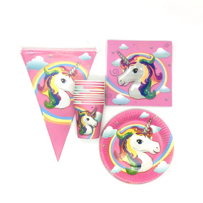 Party Supply Unicorn Theme 50pcs Disposable Paper Cup+Plate+Napkin+Banner Baby Shower Kid Girl Birthday Party Decoration Supply
Party Supply Unicorn Theme 50pcs Disposable Paper Cup+Plate+Napkin+Banner Baby Shower Kid Girl Birthday Party Decoration Supply