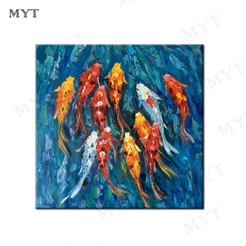 MYT Lot Of Fishes Handpainted Modern No Frame Canvas Oil Paintings Wall Pictures For Living Room Home Decor Oil Painting
MYT Lot Of Fishes Handpainted Modern No Frame Canvas Oil Paintings Wall Pictures For Living Room Home Decor Oil Painting