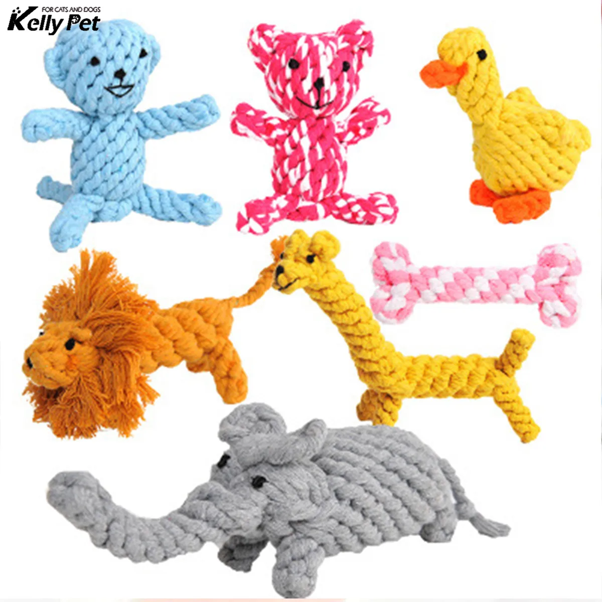 Pet Soft Dog Toys Animal Design Cotton Dog Rope Toys Durable Cotton Chew Toys Training Teething Toys for Small to Medium Puppy
Pet Soft Dog Toys Animal Design Cotton Dog Rope Toys Durable Cotton Chew Toys Training Teething Toys for Small to Medium Puppy