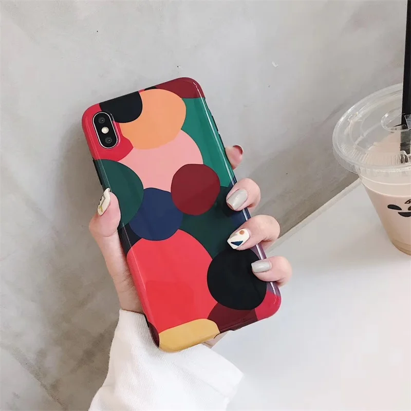 JAMULAR Colorful Splice IMD Phone Cases For iPhone 7 XS MAX XR 6 6s 8 Plus Literary Geometry Back Cover For iPhone XR Soft Shell
JAMULAR Colorful Splice IMD Phone Cases For iPhone 7 XS MAX XR 6 6s 8 Plus Literary Geometry Back Cover For iPhone XR Soft Shell