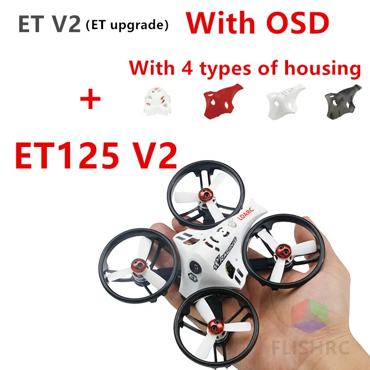 LDARC ET125 V2 Micro FPV Racing Drone Quadcopter PNP With OSD 800TVL Camera 16CH 25mW 100mW VTX Without battery
LDARC ET125 V2 Micro FPV Racing Drone Quadcopter PNP With OSD 800TVL Camera 16CH 25mW 100mW VTX Without battery