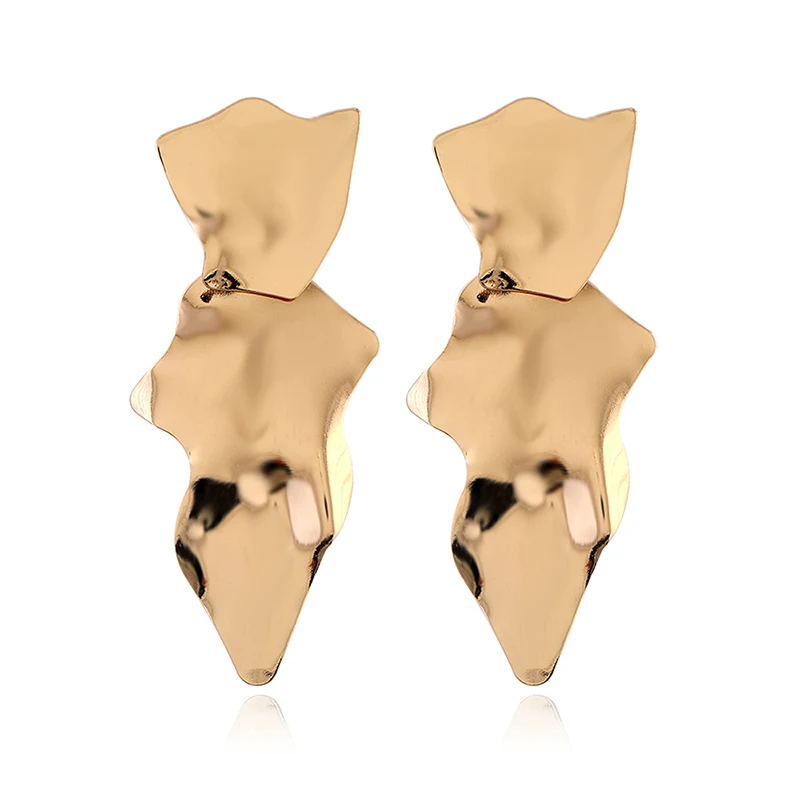 Trendy Gold Irregular Metal Earrings Big Simple Punk Earrings for Women Party Wedding Metal Fashion Ear Rings Jewelry Bijoux
Trendy Gold Irregular Metal Earrings Big Simple Punk Earrings for Women Party Wedding Metal Fashion Ear Rings Jewelry Bijoux
