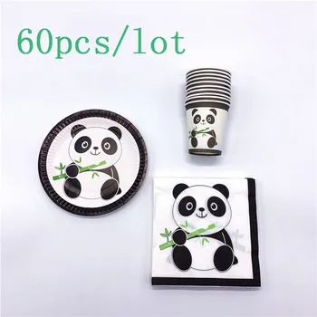 60pcs/lot Panda Theme Baby Shower Birthday Party Disposable Paper Cartoon Tableware Family Party 20Cup 20Plate 20Napkin Supply
60pcs/lot Panda Theme Baby Shower Birthday Party Disposable Paper Cartoon Tableware Family Party 20Cup 20Plate 20Napkin Supply