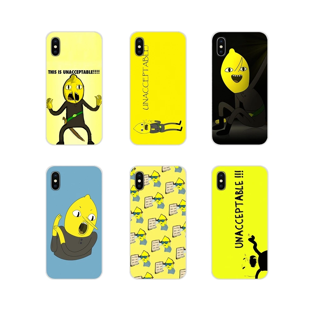 For Apple iPhone X XR XS MAX 4 4S 5 5S 5C SE 6 6S 7 8 Plus ipod touch 5 6 Adventure Time UNACCEPTABLE Funny Lemongrab TPU Covers
For Apple iPhone X XR XS MAX 4 4S 5 5S 5C SE 6 6S 7 8 Plus ipod touch 5 6 Adventure Time UNACCEPTABLE Funny Lemongrab TPU Covers