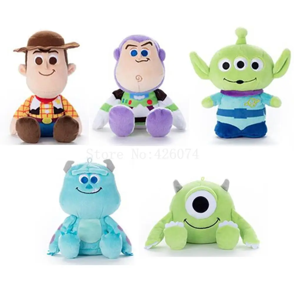 New Toy Story Woody Alien Buzz Lightyear Hamm the Pig Monsters Inc. Sulley Plush Keychains Kids Stuffed Toys 18CM
New Toy Story Woody Alien Buzz Lightyear Hamm the Pig Monsters Inc. Sulley Plush Keychains Kids Stuffed Toys 18CM