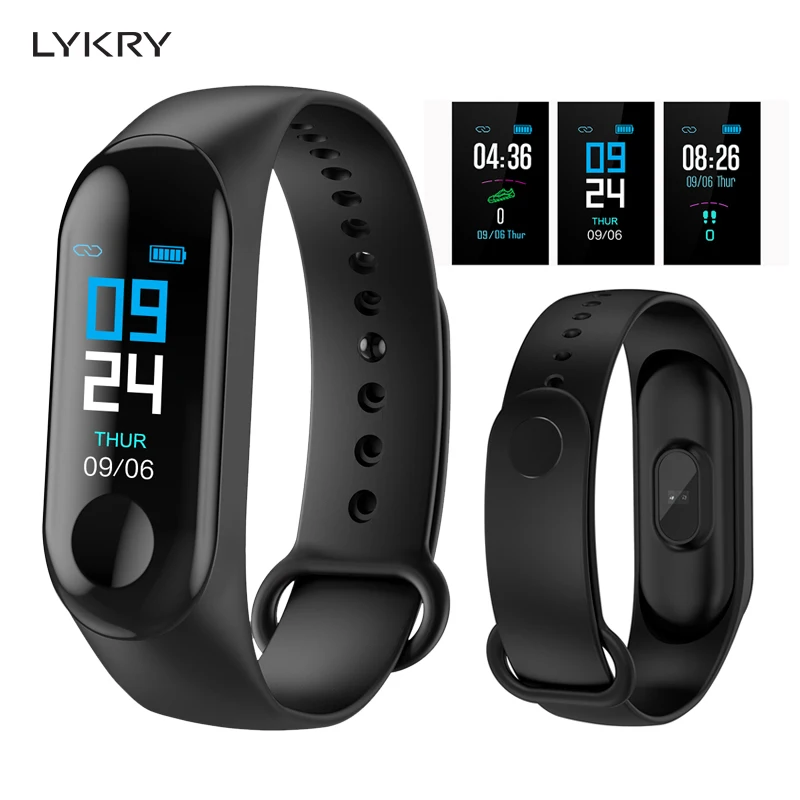 LYKRY M3 Smart Band Blood Pressure Fitness Tracker Pedometer Heart Rate Monitor Smart Bracelet Wristband For IOS Android Phone
LYKRY M3 Smart Band Blood Pressure Fitness Tracker Pedometer Heart Rate Monitor Smart Bracelet Wristband For IOS Android Phone
