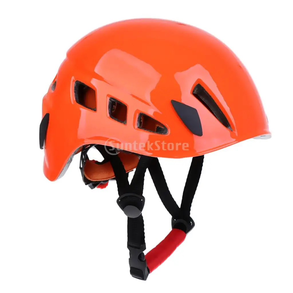 Safe Rock Climbing Downhill Caving Rappelling Rescue Helmet Protector White