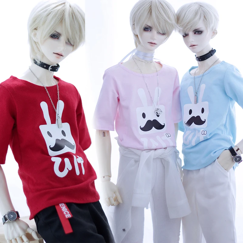 NEW BJD Doll Clothes 1/3 1/4 Uncle SD DD MSD Red/Pink/Blue rabbit Everyday T-shirt /Tops | Игрушки и хобби