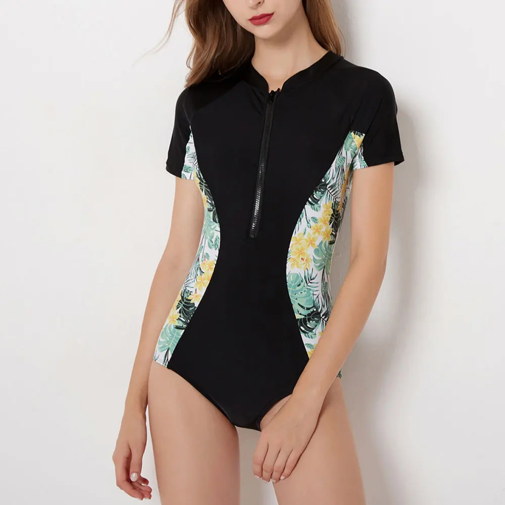 Sexy Short Sleeve Swimsuit One Piece Women Swimwear 2019 Floral Beach Wear Bodysuit Maillot De Bain Femme Surfing Swim Monokini
Sexy Short Sleeve Swimsuit One Piece Women Swimwear 2019 Floral Beach Wear Bodysuit Maillot De Bain Femme Surfing Swim Monokini