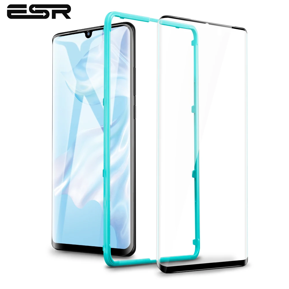 

2pcs/lot ESR Screen Protector for Huawei P30 P30 Pro Tempered Glass 3X Stronger 9H 3D Curved Full Coverage Protective Film Glass