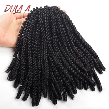 Dula A 8 inch Crochet Braids Ombre Spring Twist Hair Synthetic Hair Extensions Braids Kinky Curly Twists 110g/pack
Dula A 8 inch Crochet Braids Ombre Spring Twist Hair Synthetic Hair Extensions Braids Kinky Curly Twists 110g/pack