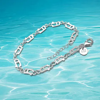 Musical note chain bracelet for women fashion girls new 925 sterling silver bracelet
Musical note chain bracelet for women fashion girls new 925 sterling silver bracelet