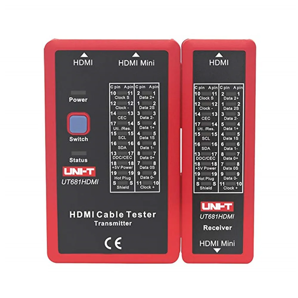 Uni-t UT681HDMI HD Cable Tester Network HDMI Tester 20 visible MINI-HDMI HD Cable Tester
Uni-t UT681HDMI HD Cable Tester Network HDMI Tester 20 visible MINI-HDMI HD Cable Tester