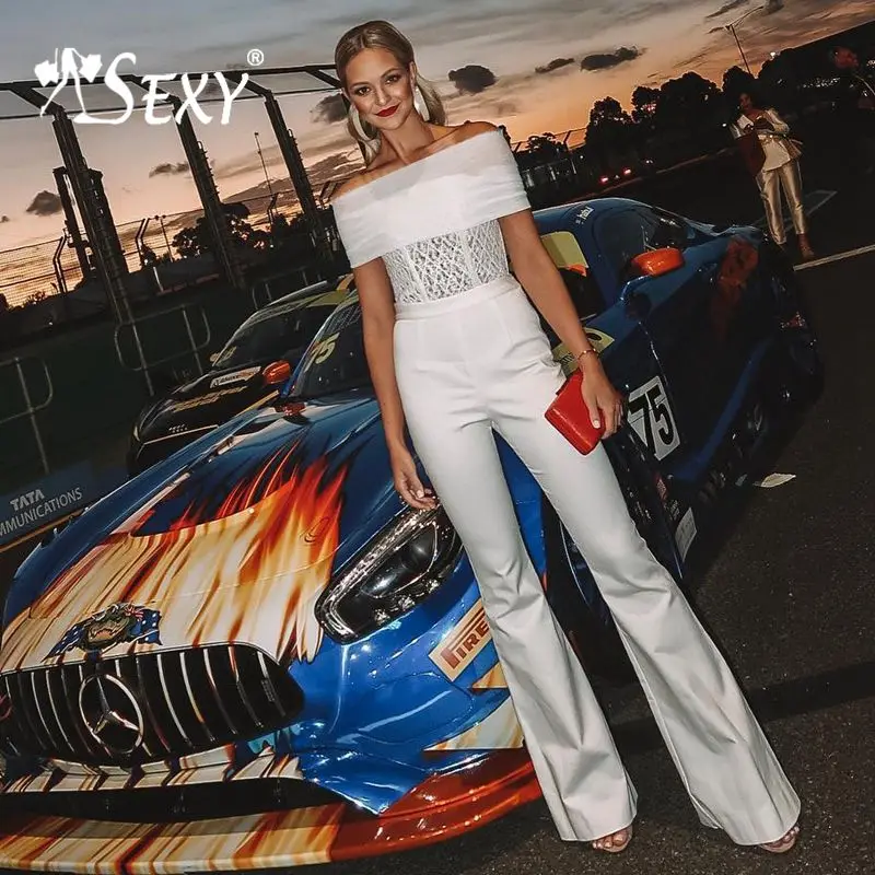 Gosexy 2019 New Sexy Jumpsuit Bandeau Strapless Flare Legs Pants Banddage Party Suit Slash Neckline
Gosexy 2019 New Sexy Jumpsuit Bandeau Strapless Flare Legs Pants Banddage Party Suit Slash Neckline