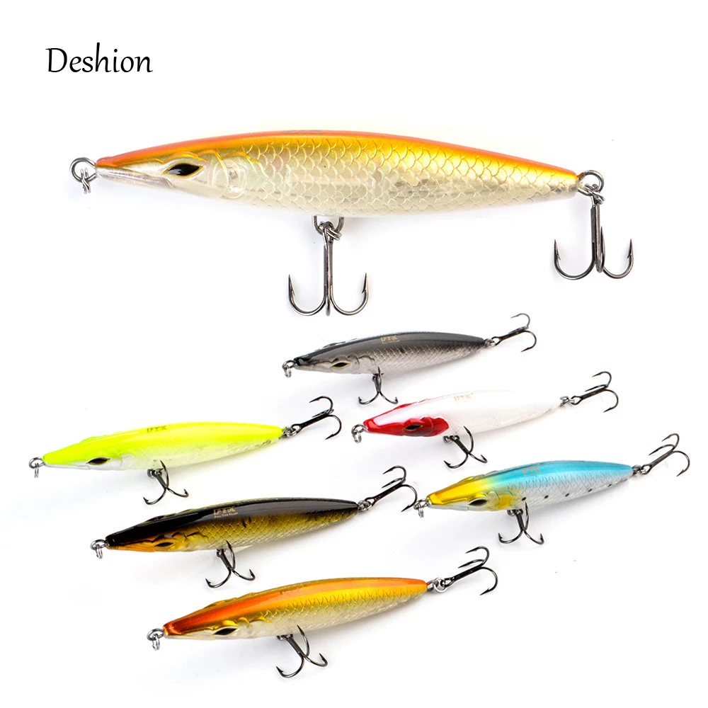 Deshion 90mm 110mm 130mm 150mm Pencil Lure Long Casting Pencil StickBait Lure Floating Wobblers iscas artificiais leurre
Deshion 90mm 110mm 130mm 150mm Pencil Lure Long Casting Pencil StickBait Lure Floating Wobblers iscas artificiais leurre