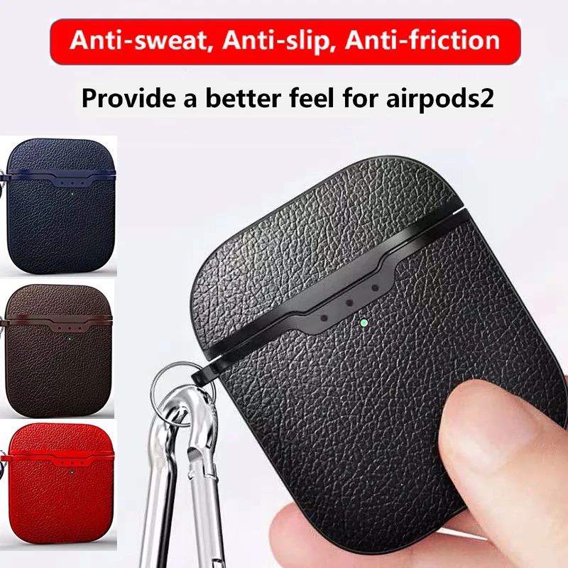 For Airpods 2 Case Litchi Leather Pattern Soft TPU Bluetooth Wireless Earphone Protective Skin Case For Airpods Charging Box
For Airpods 2 Case Litchi Leather Pattern Soft TPU Bluetooth Wireless Earphone Protective Skin Case For Airpods Charging Box