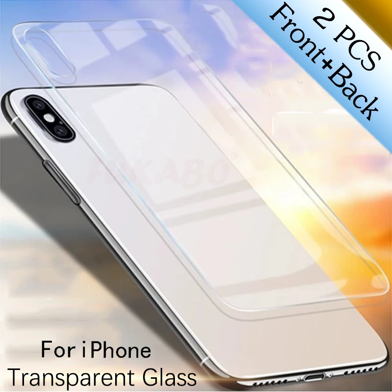 2PCS 9H Protective Glass On The For Apple iPhone X XR XS Max Screen Protector Film For iPhone 7 8 6 6S Plus Back Tempering Glass
2PCS 9H Protective Glass On The For Apple iPhone X XR XS Max Screen Protector Film For iPhone 7 8 6 6S Plus Back Tempering Glass