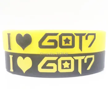 100pcs GOT7 Wristband Silicone Bracelets rubber cuff bangle free shipping by ePacket
100pcs GOT7 Wristband Silicone Bracelets rubber cuff bangle free shipping by ePacket