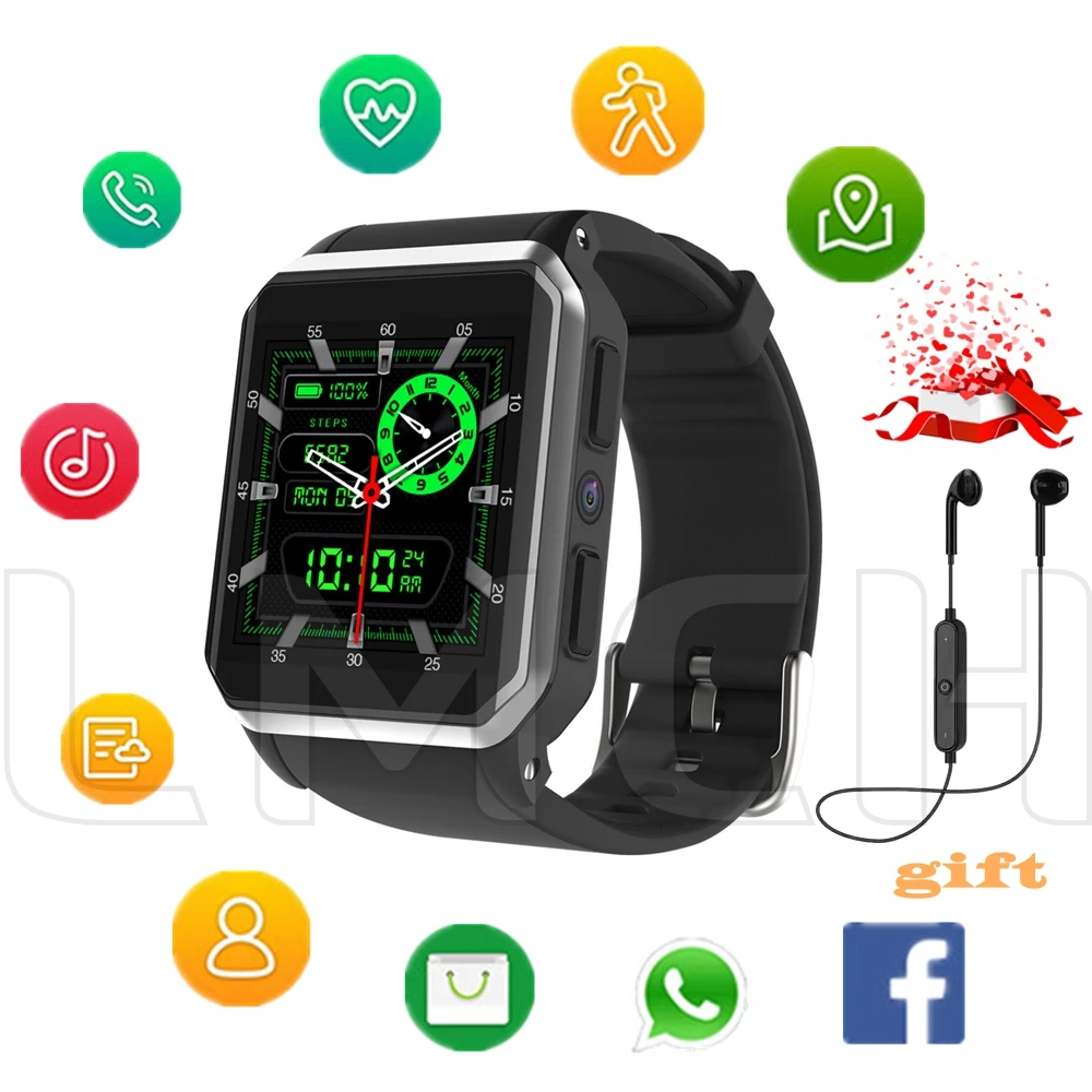 Smartwatch MTK6580 8G+512MB support SIM card camera WiFi 3G MP3 pedometer GPS smart watch Bluetooth 4.0 watches for iOS Android
Smartwatch MTK6580 8G+512MB support SIM card camera WiFi 3G MP3 pedometer GPS smart watch Bluetooth 4.0 watches for iOS Android