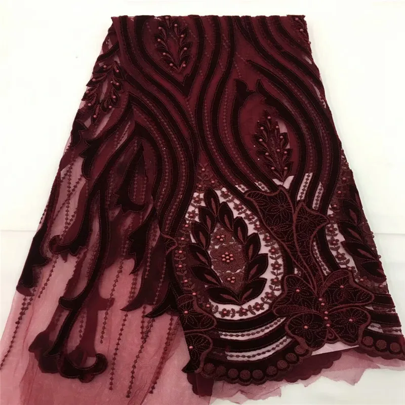 Nigerian Lace Fabric Dubai Embroidered French Tulle Lace Latest African Lace Fabric 2018 With Beaded for wedding in wine RF3-92
Nigerian Lace Fabric Dubai Embroidered French Tulle Lace Latest African Lace Fabric 2018 With Beaded for wedding in wine RF3-92