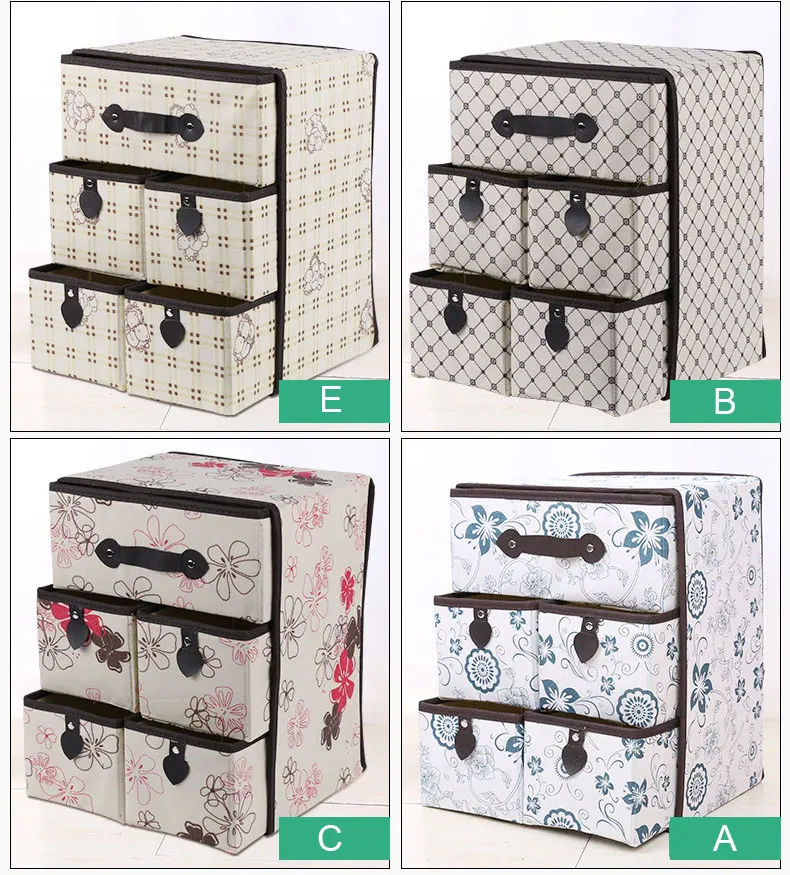 Oxford Cloth Box for The Storage of Clothes, Three Layers Five Lattice Underwear Socks Organizer Container Drawer Divider Lidded
Oxford Cloth Box for The Storage of Clothes, Three Layers Five Lattice Underwear Socks Organizer Container Drawer Divider Lidded