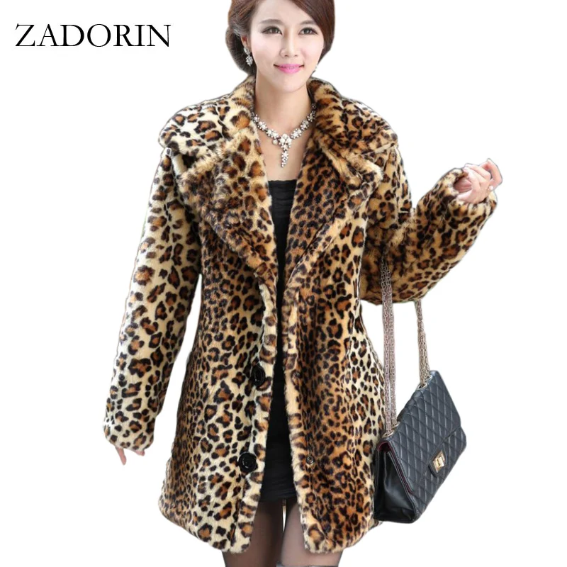 Can You Tell The 2 500 Fur Coat From Designer Dupe Daily Leopard Signature Knee Length Faux Fur Coat