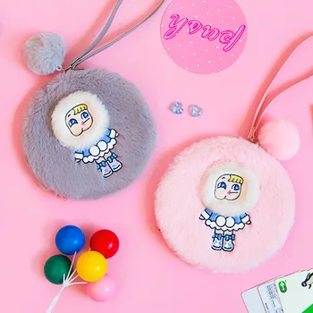 Female Plush+PVC Leather Wallet For Coins Cute Wallet Women Small Zipper Wallets Female Purse Clutch Wallet With Wristband
Female Plush+PVC Leather Wallet For Coins Cute Wallet Women Small Zipper Wallets Female Purse Clutch Wallet With Wristband
