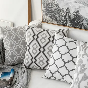 Drop Ship Home Decor Embroidered Cushion Cover Grey Cotton Canvas Embroidery Pillow Cover Decorative Pillow Case Pillow Sham
Drop Ship Home Decor Embroidered Cushion Cover Grey Cotton Canvas Embroidery Pillow Cover Decorative Pillow Case Pillow Sham